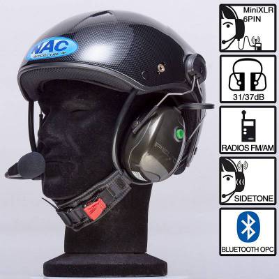 Communication Helmet SIDETONE Horus Carbon Optic